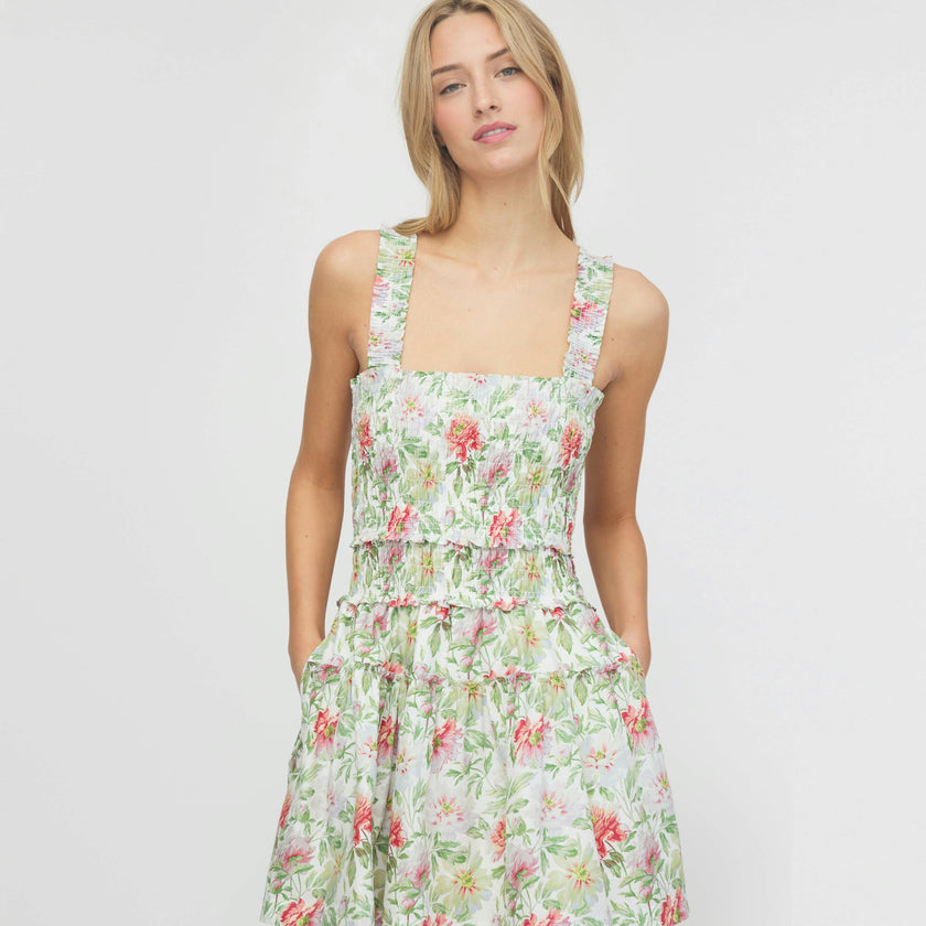 The Azalea Mini Nap Dress - Peony Chintz