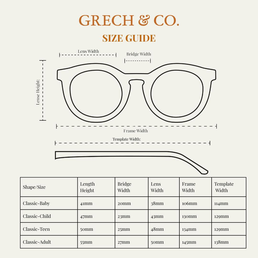 Classic Sustainable Sunglasses | Bio-Based · Bendable · Polarized | 0-2 Y | Orchard + Tortoise