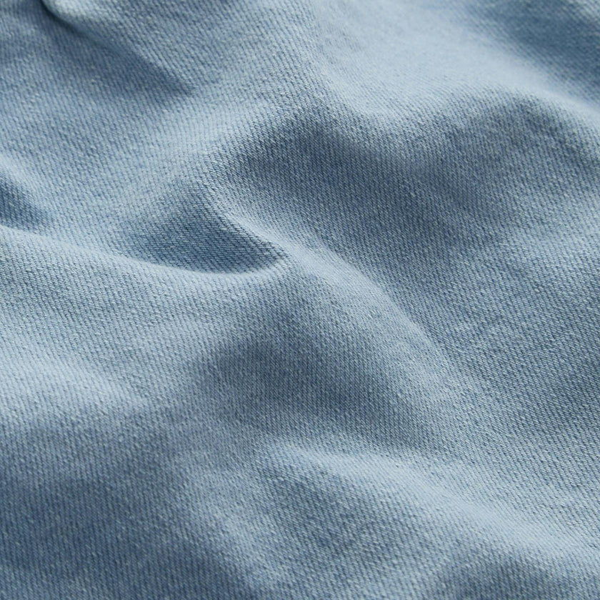 Light Blue Soft Denim Frilled Overalls