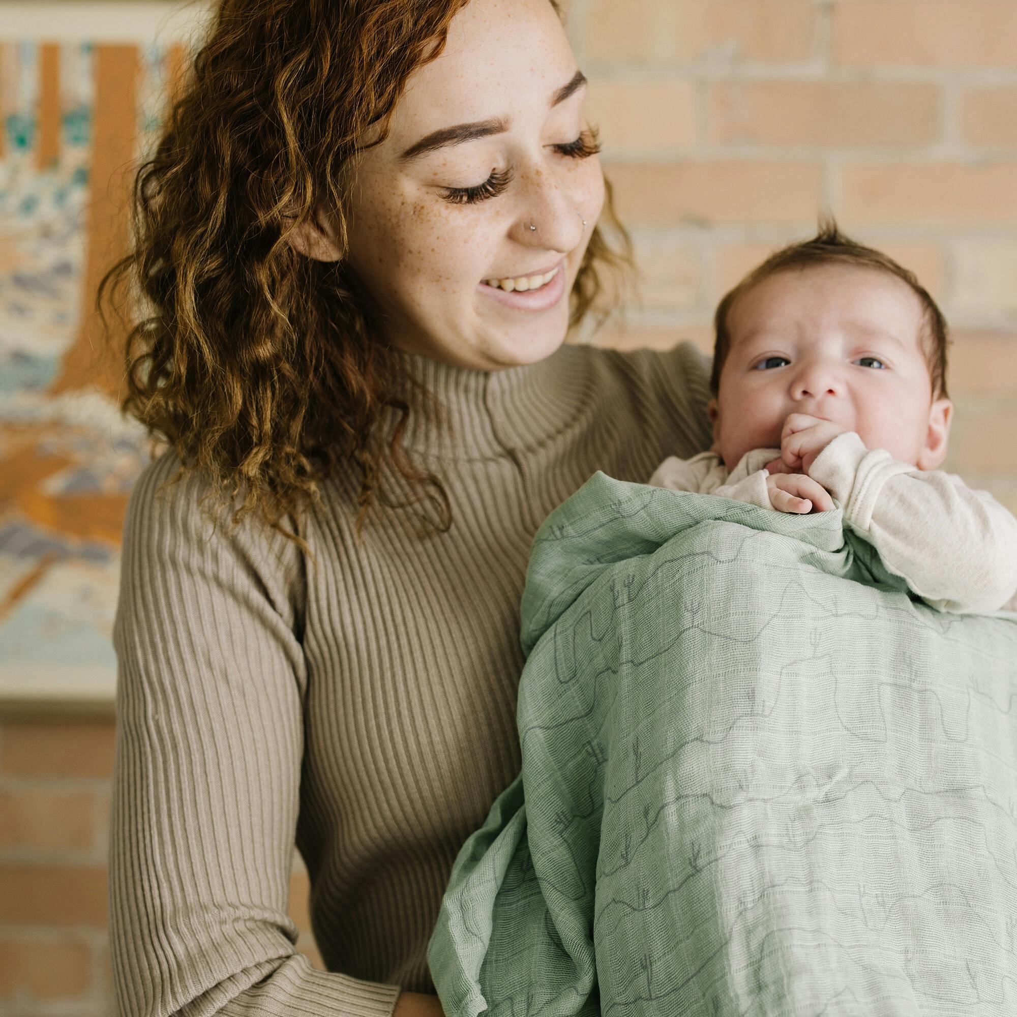 Cotton Muslin Swaddle Blanket 3 Pack - Desert Night
