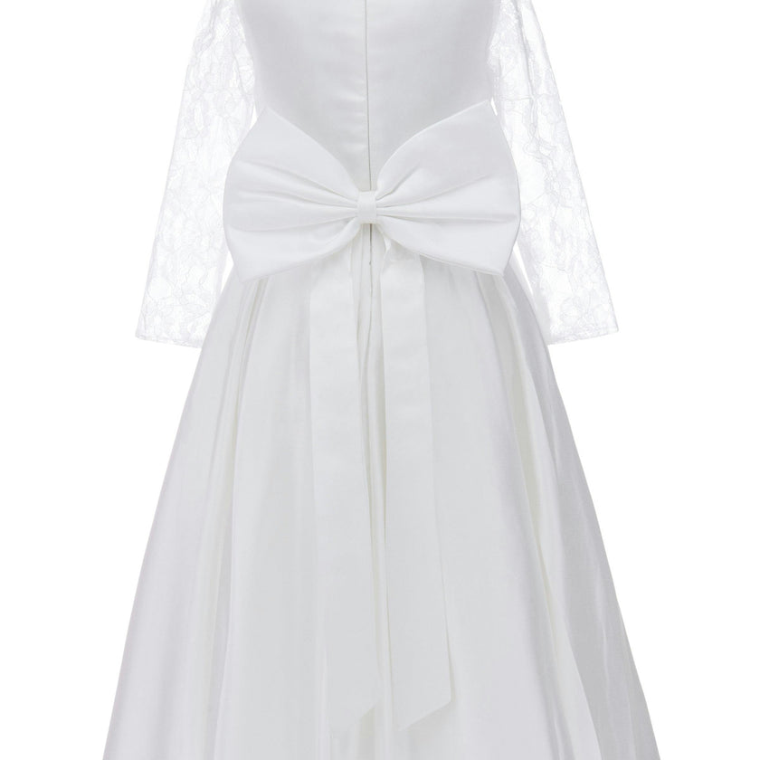 White Arcadia Satin Dress
