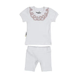 Soutache Design 2-Piece Top & Short Set