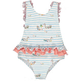 Family One-Piece Swimsuit, Red