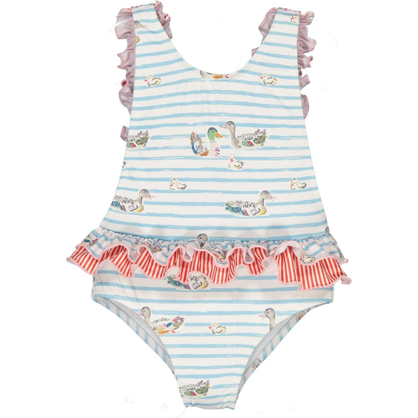 Family One-Piece Swimsuit, Red