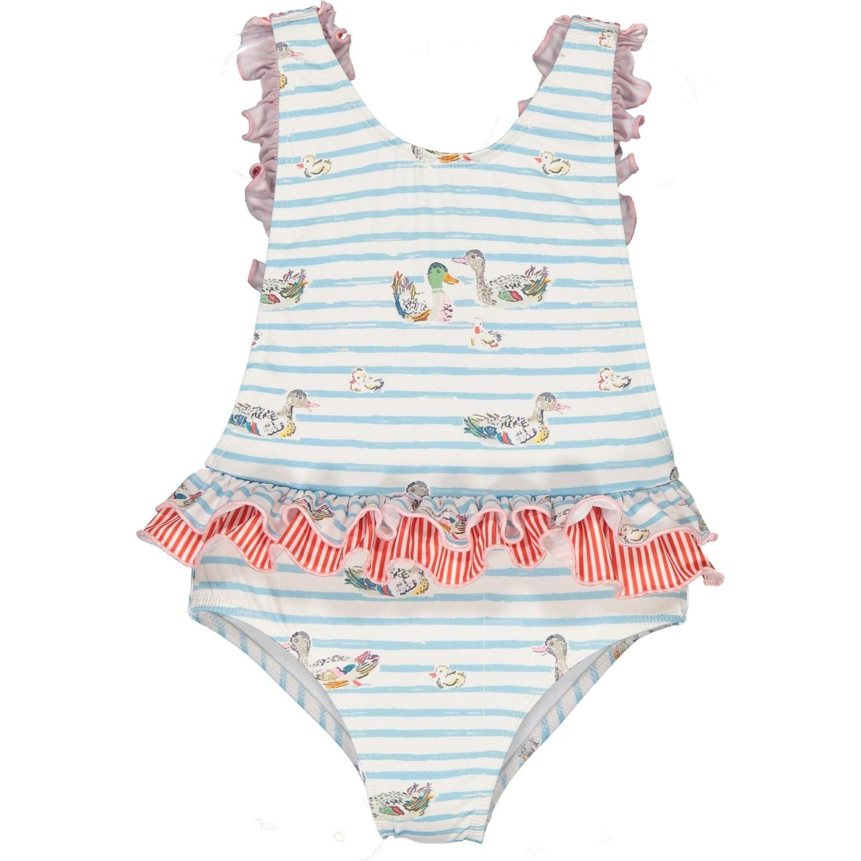 Family One-Piece Swimsuit, Red