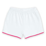 Terry Shorts With Pom Poms