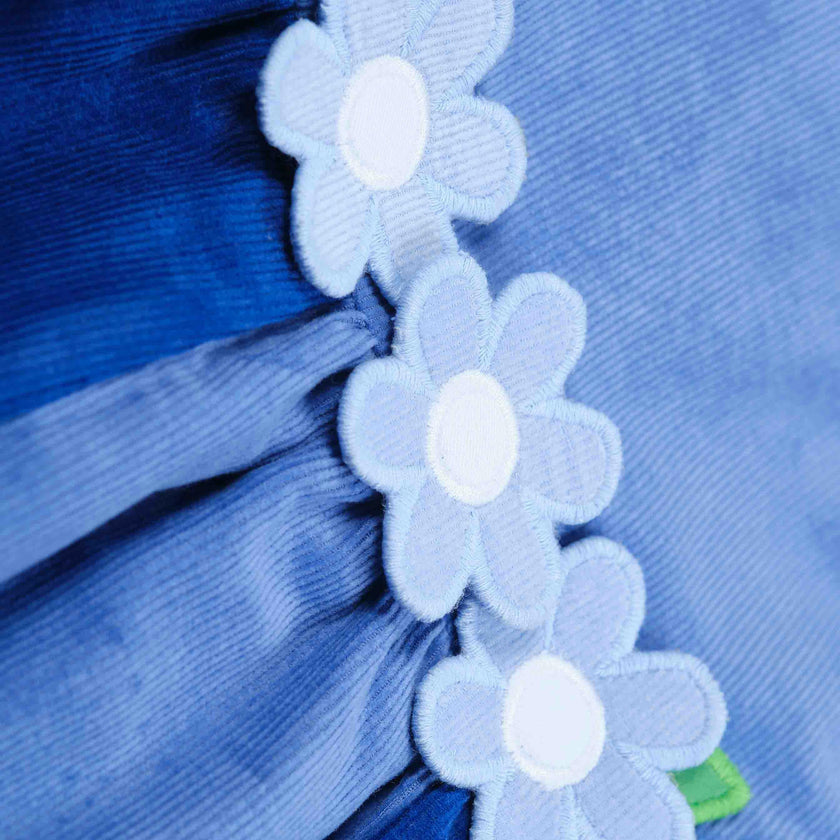 Corduroy Jumper With Flowers
