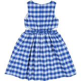 Plaid Seersucker Dress w/ Side Cut-Out