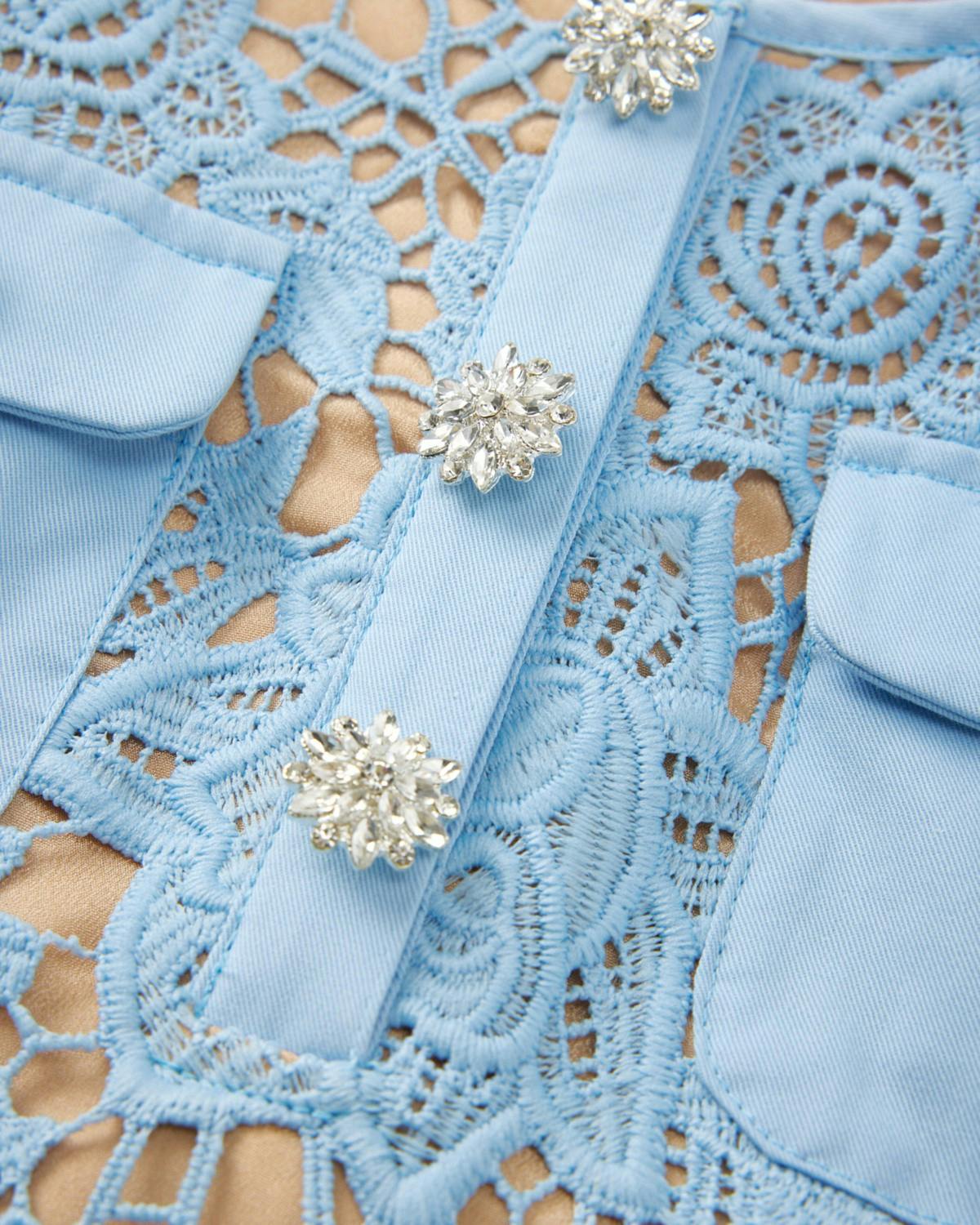 Juliana Embroidered Mini Dress