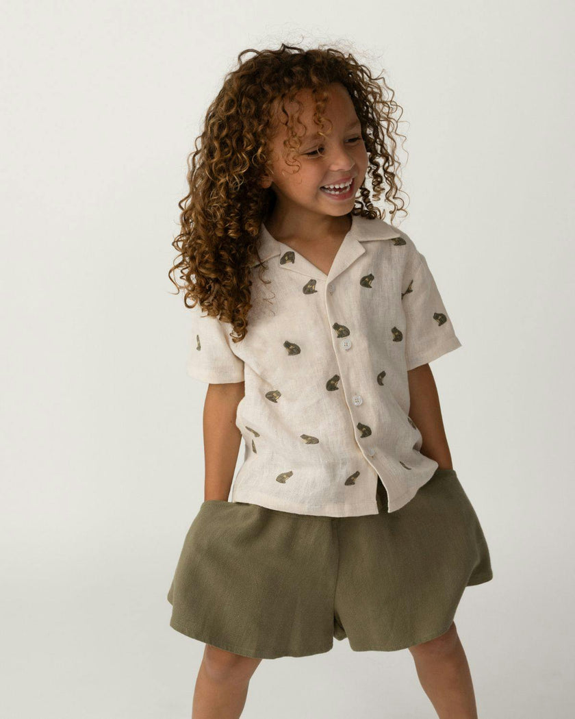 Deccie Shirt | Frogs | Warm White
