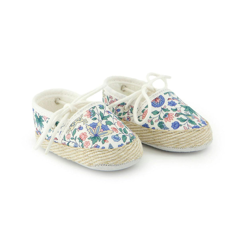 TARTINE ET CHOCOLAT Liberty Baby Espadrilles - Blue Fleur