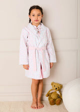 Harriet Floral Light Weight Dressing Gown in Pink (2- 10yrs)