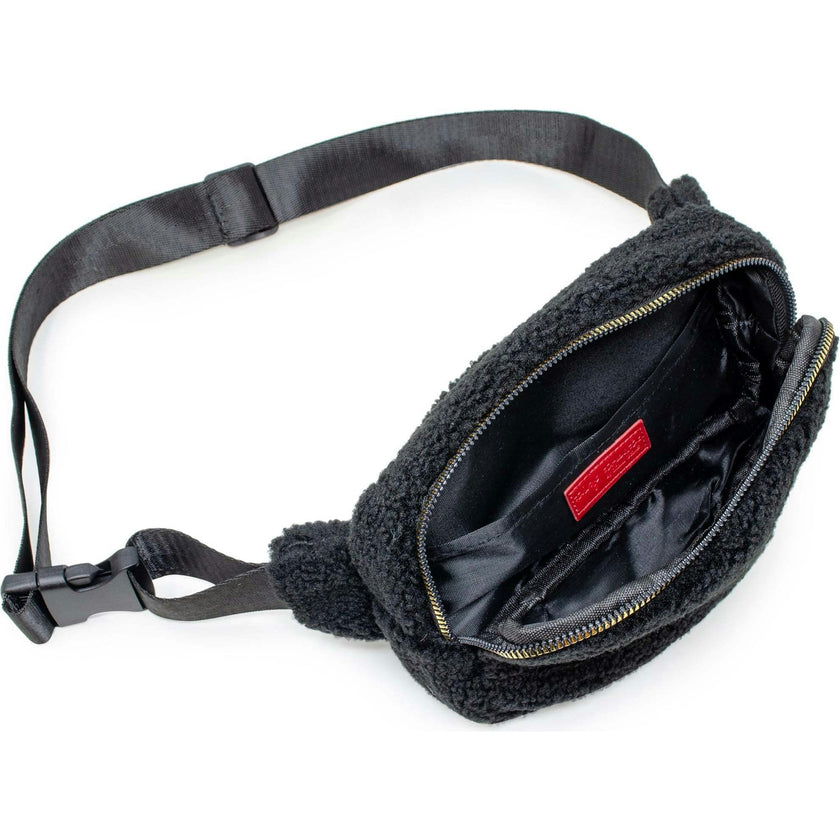 Fuzzy Belt Bag with Heart for Kids