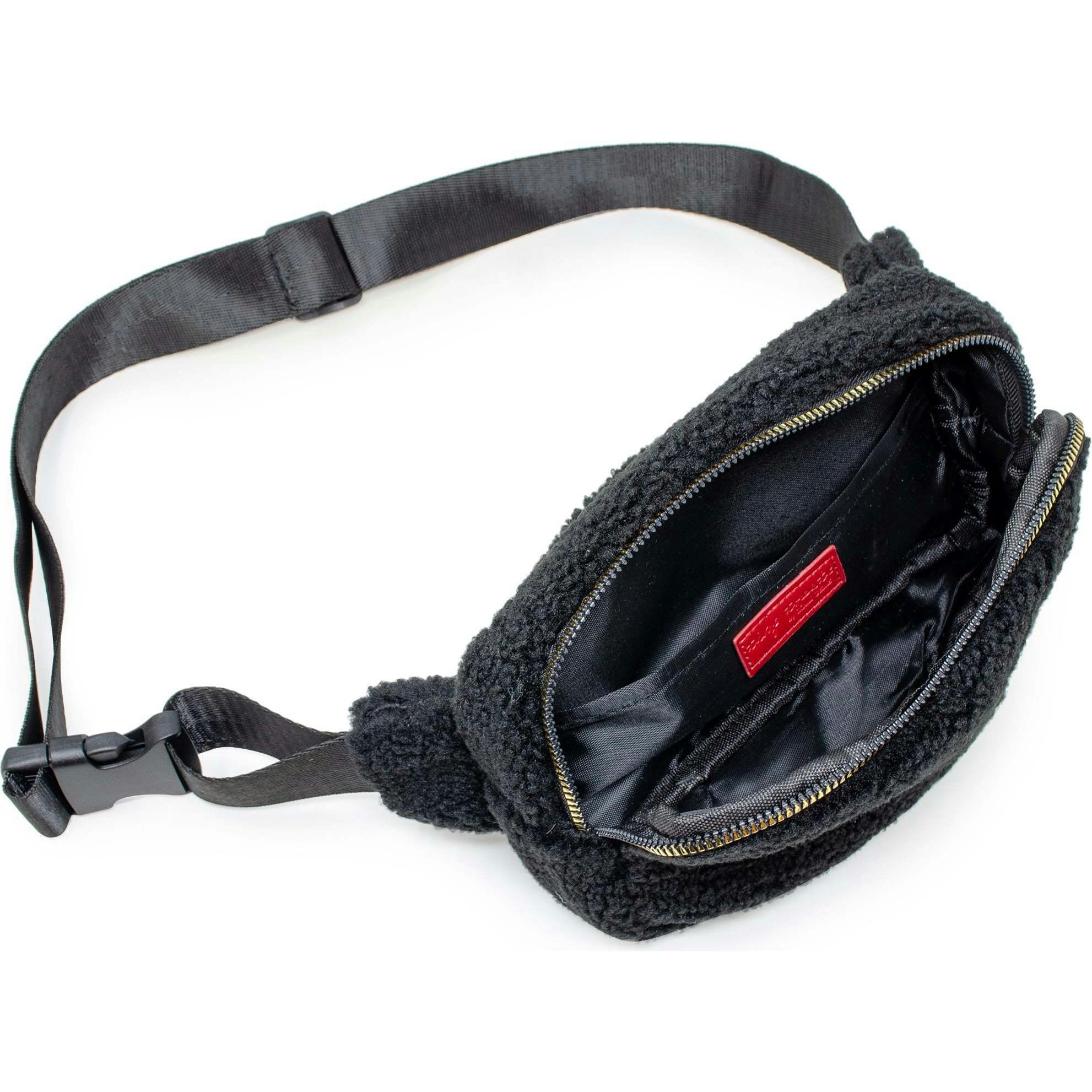 Fuzzy Belt Bag with Heart for Kids