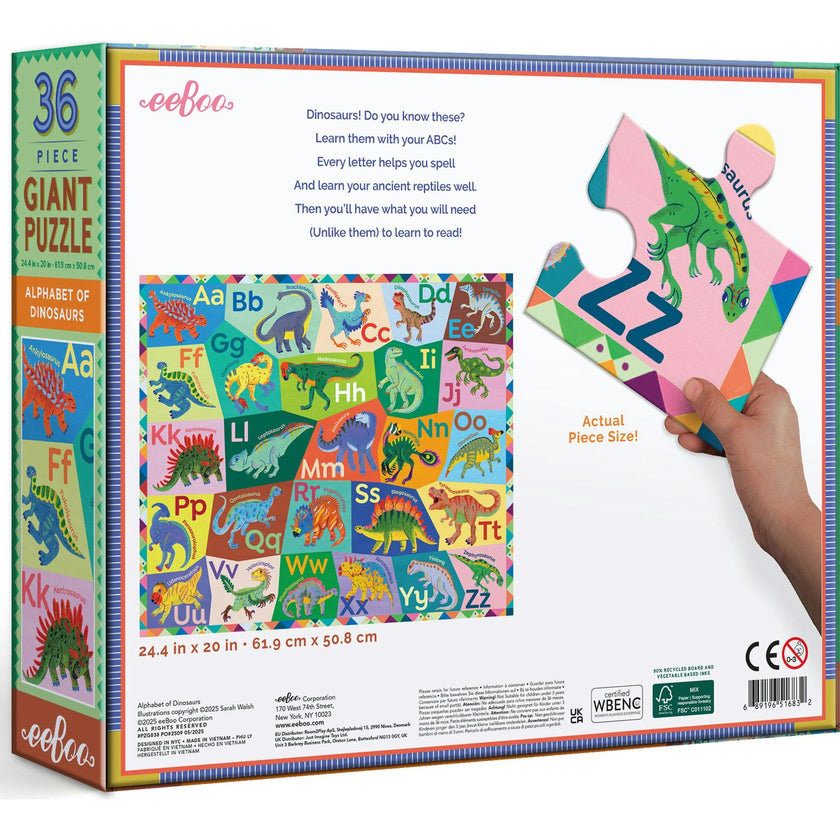 Giant Puzzle: Alphabet - 36 Piece