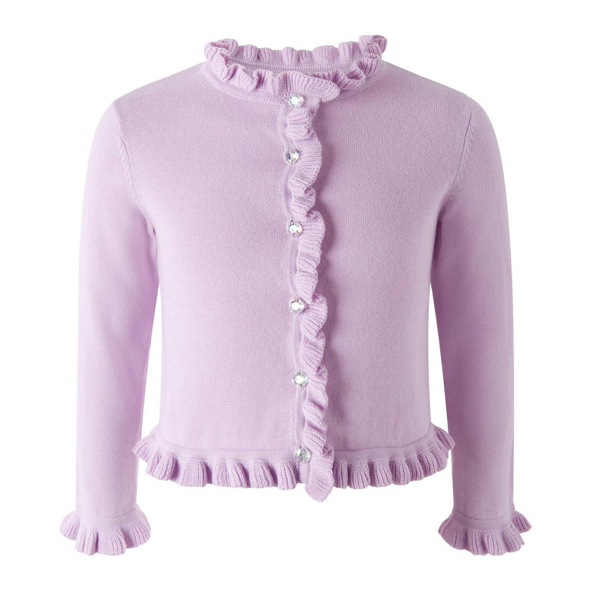 Purple Frill Cardigan