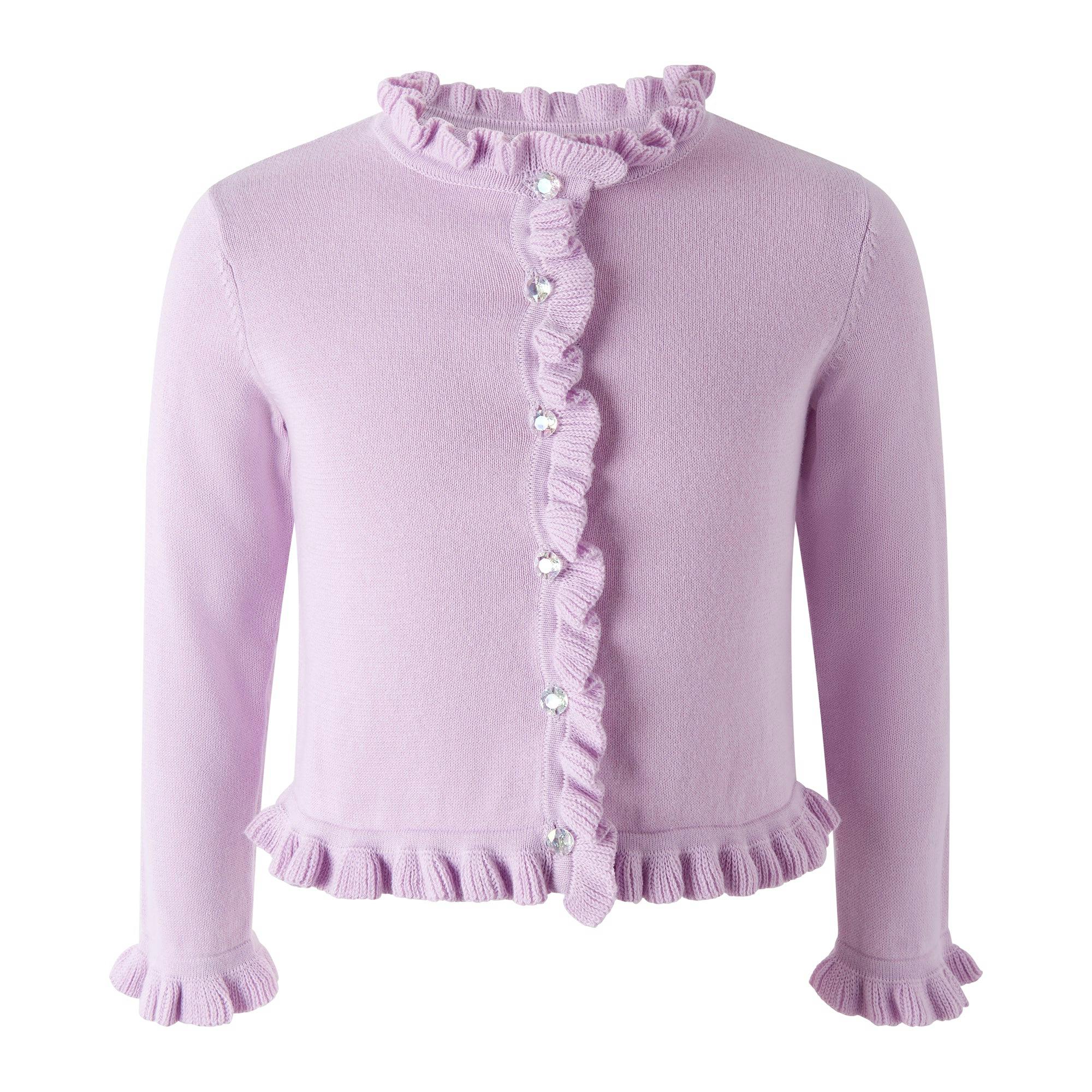 Purple Frill Cardigan