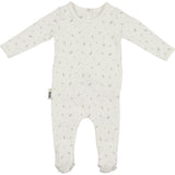 Elegant Leaves Footie and Beanie Set