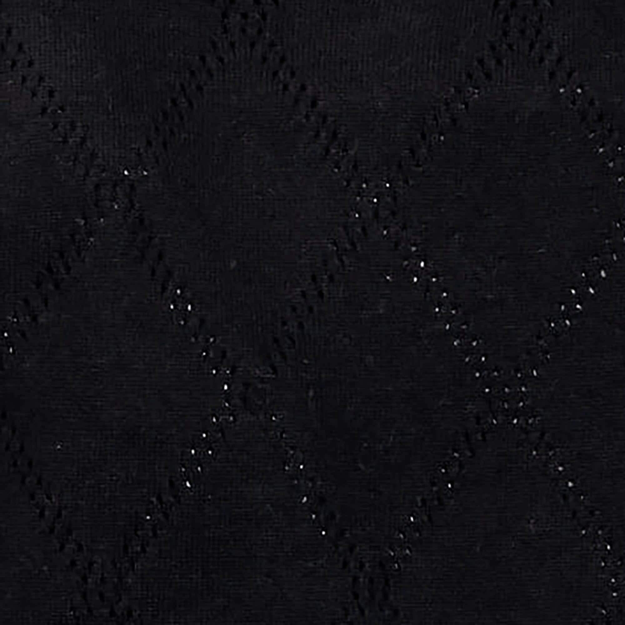 Organic Bow Detail Pointelle Sweater, Black