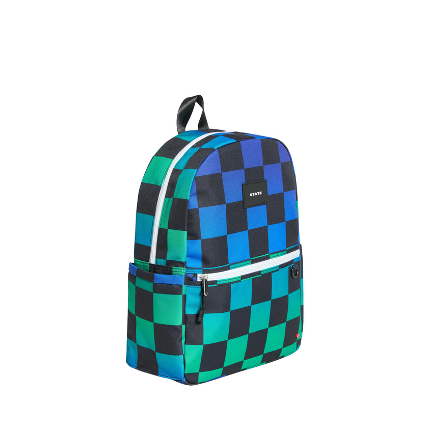 Kane Backpack, Blue Checkerboard