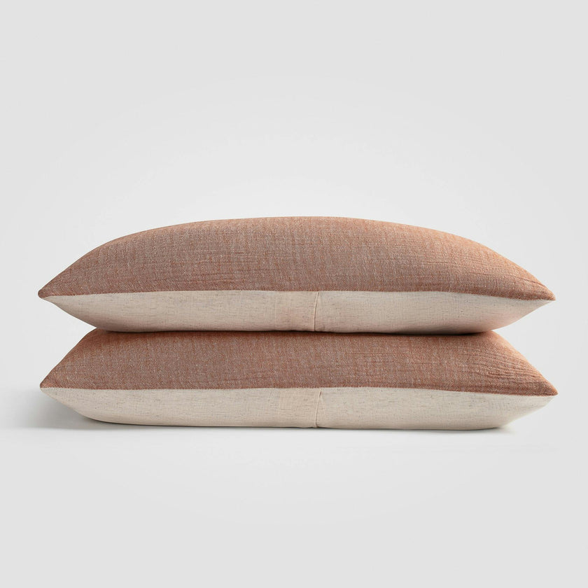 Crinkled Linen Sham Set