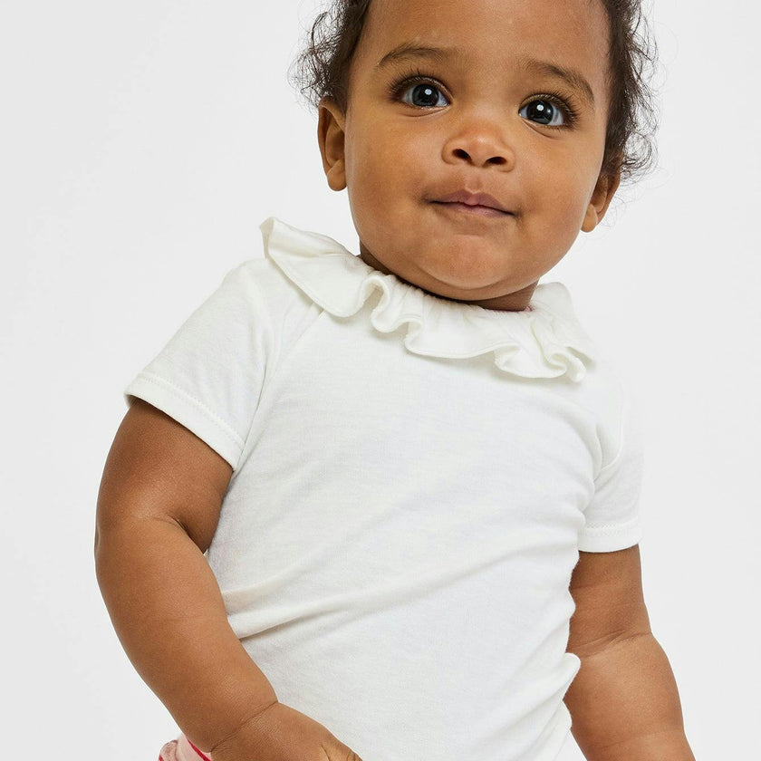 Belle Ruffle One-piece, Rose Piping