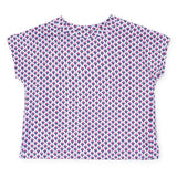 Sloane Girls' Short Sleeve Performance Top by LH Sport - Boho Flora Hot Pink Navy