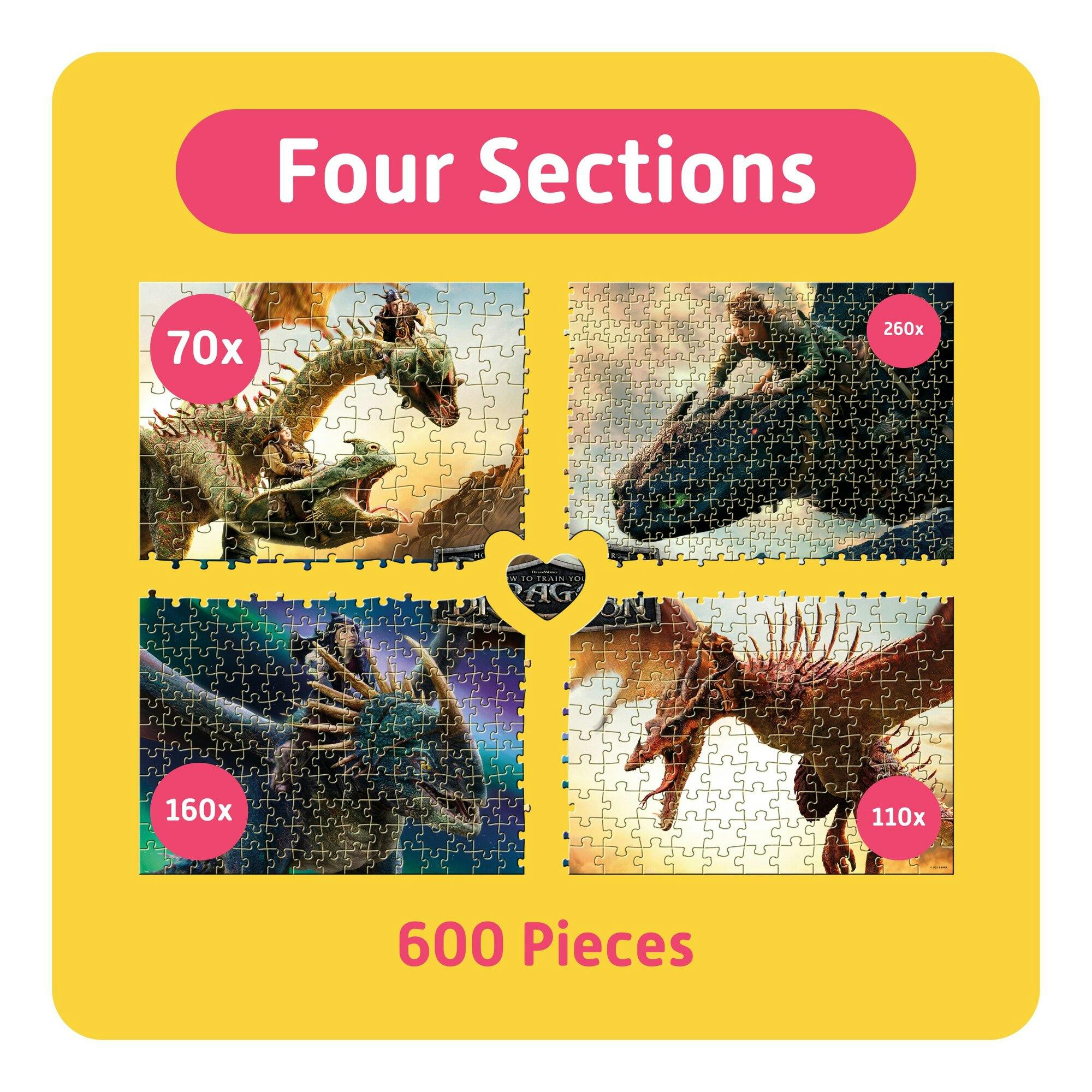 TeamPuzzle: How to Train Your Dragon - 600pc