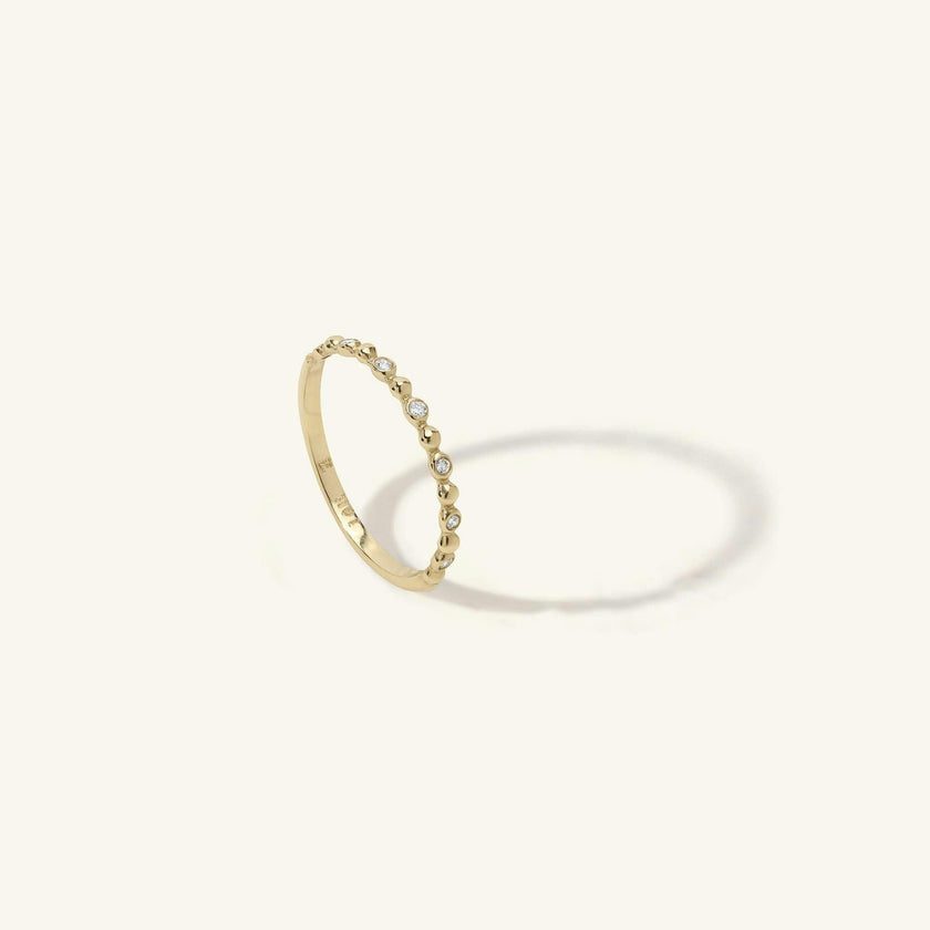 Dotted 7 Diamond Band Ring