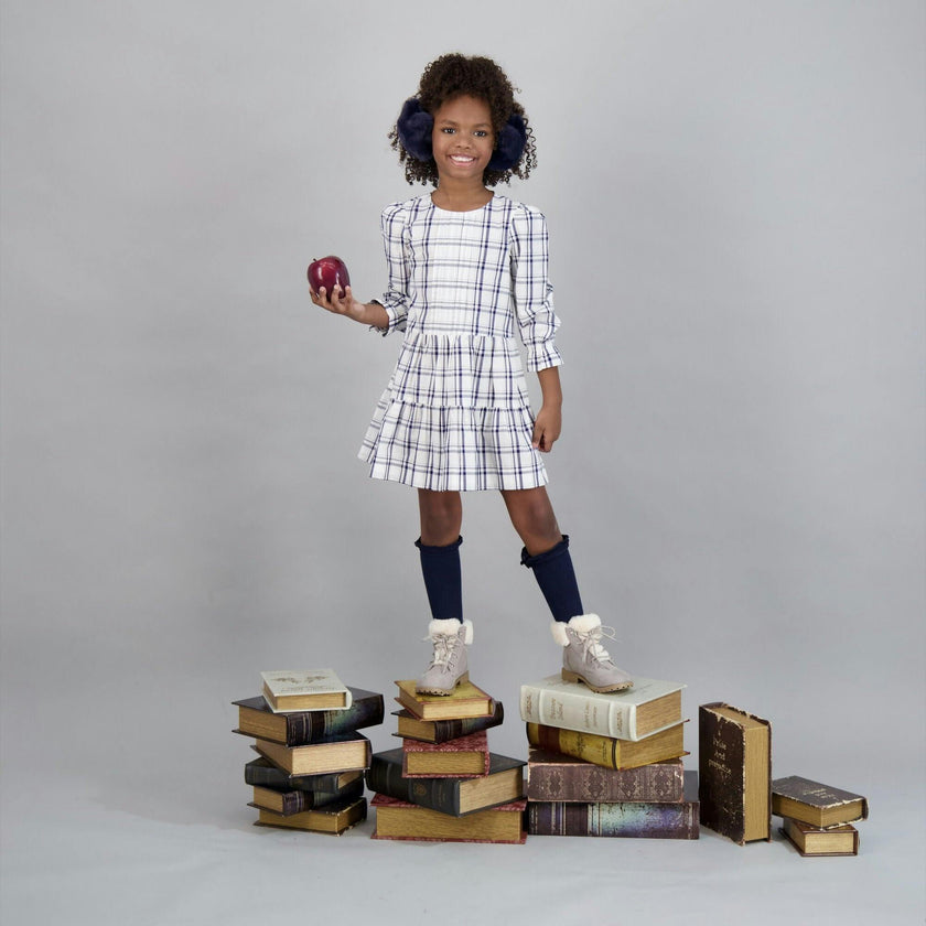 Poppy Dropwaist Dress, Plaid