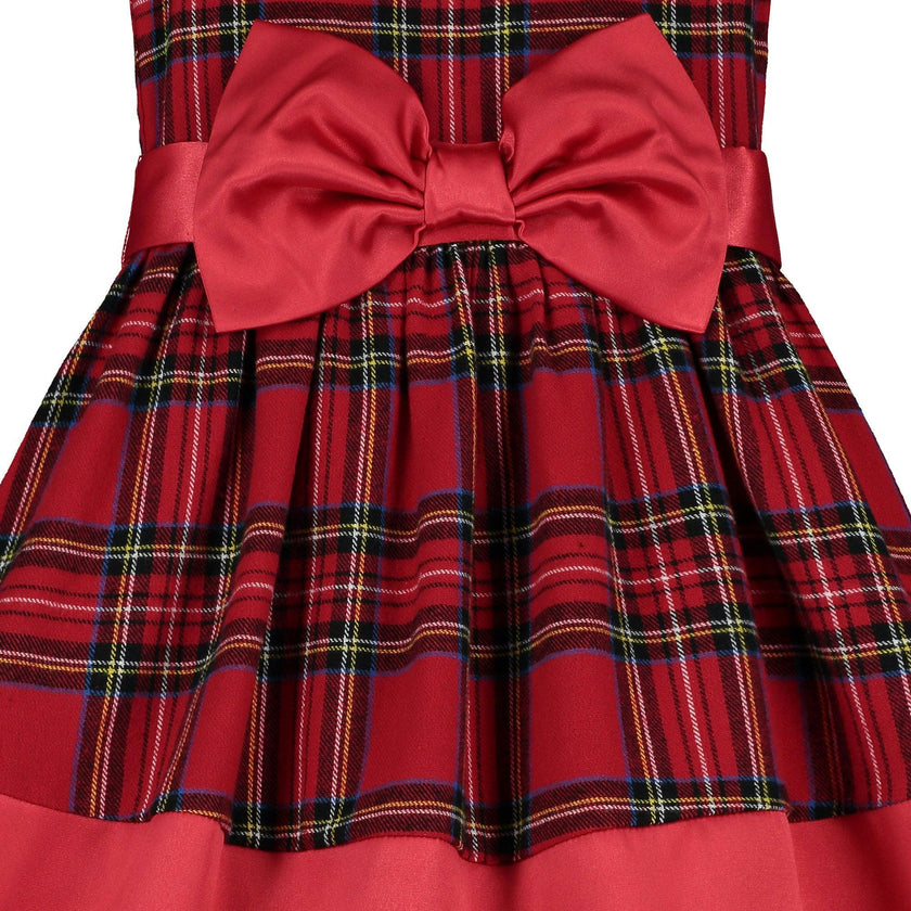 Florence Plaid Tartan Girls Party Dress