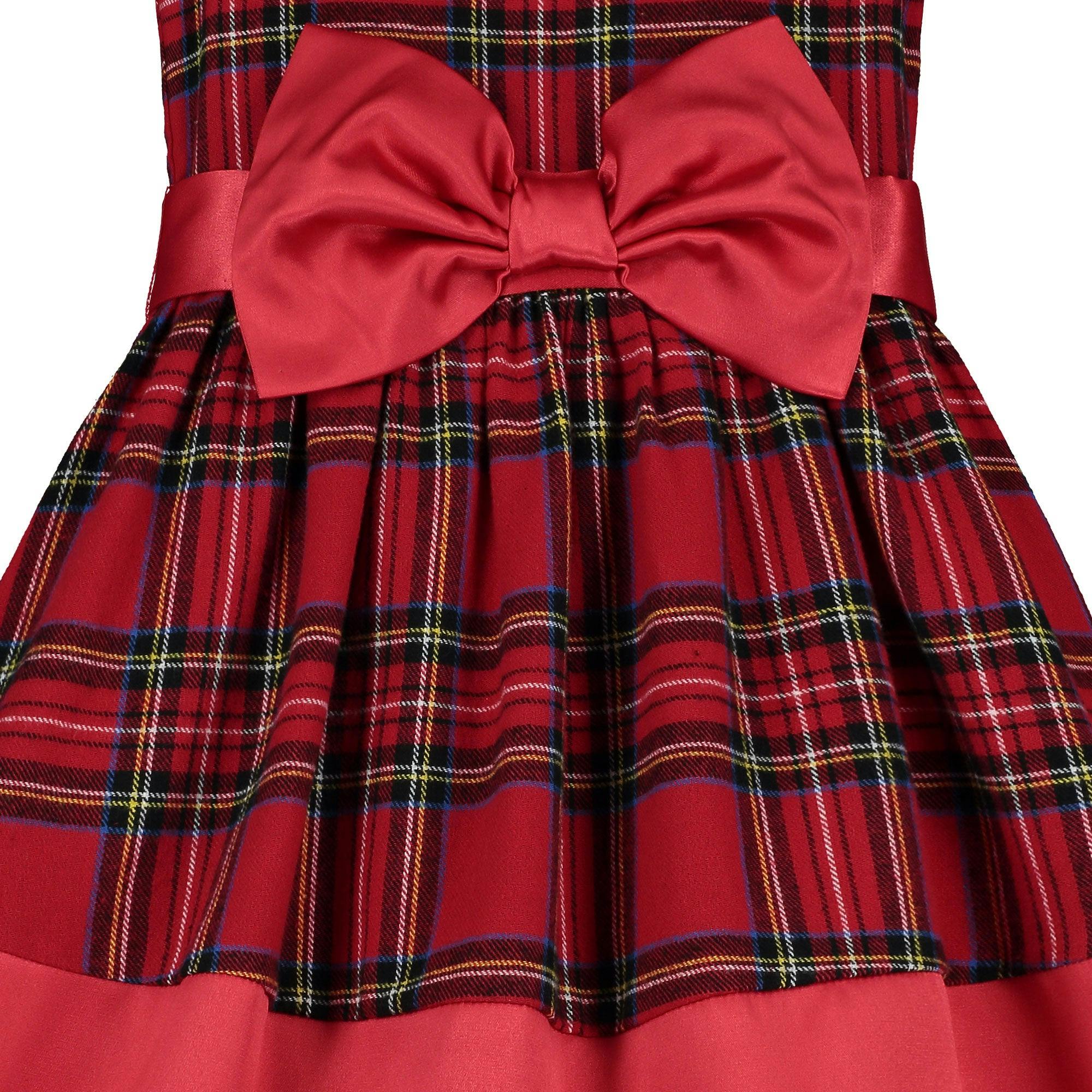Florence Plaid Tartan Girls Party Dress