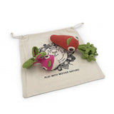 Carrot & Radish Gift Box 🥕 100% organic cotton crochet rattles