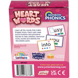 Rainbow Phonics - Heart Words - 93 Word Cards