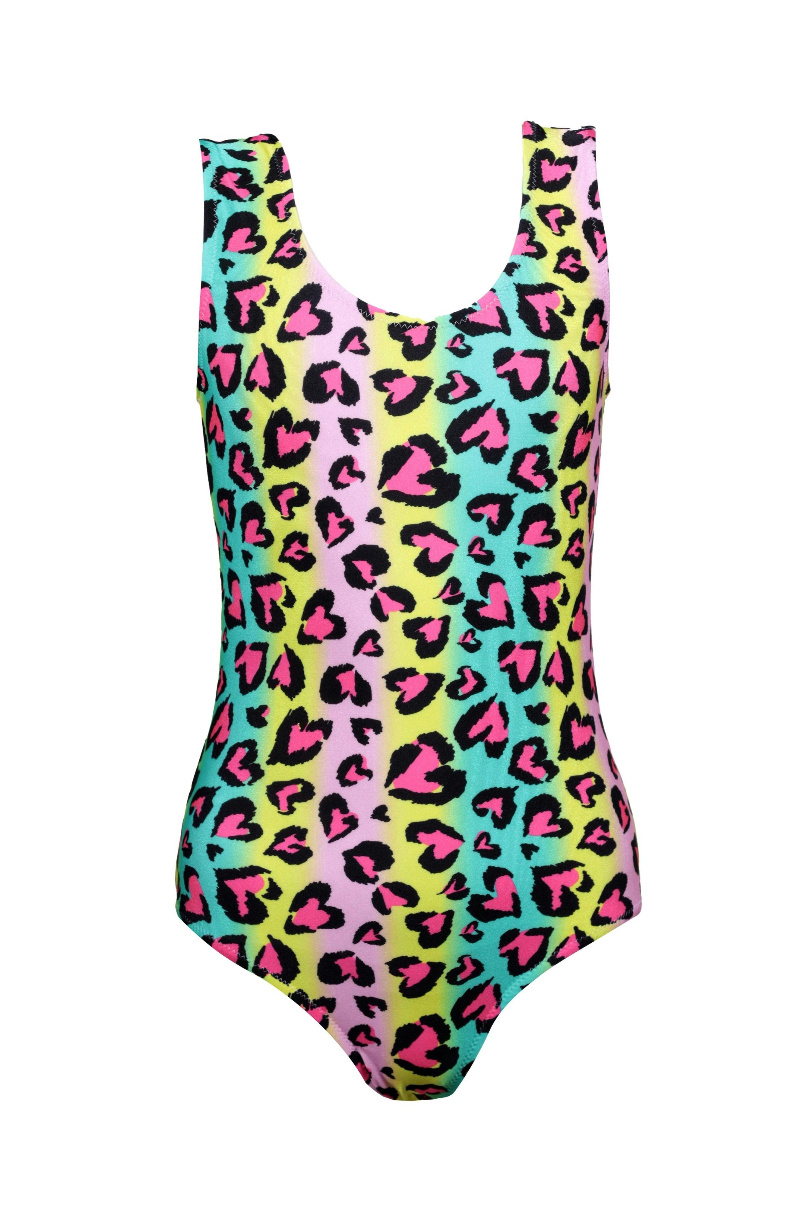 Fancy Animal Print Sleeveless One-Piece Swimsuit