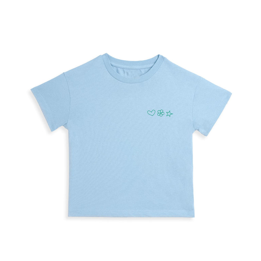 children's cotton t-shirt - go outside look inside