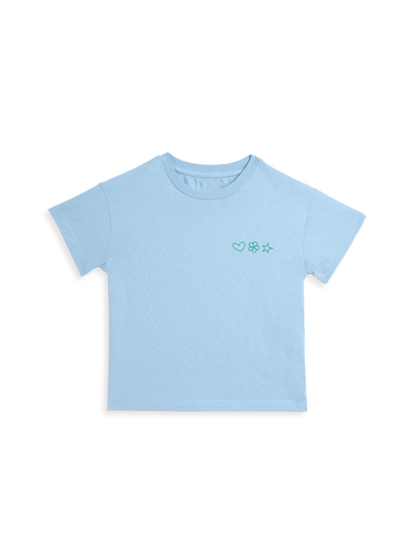 children's cotton t-shirt - go outside look inside