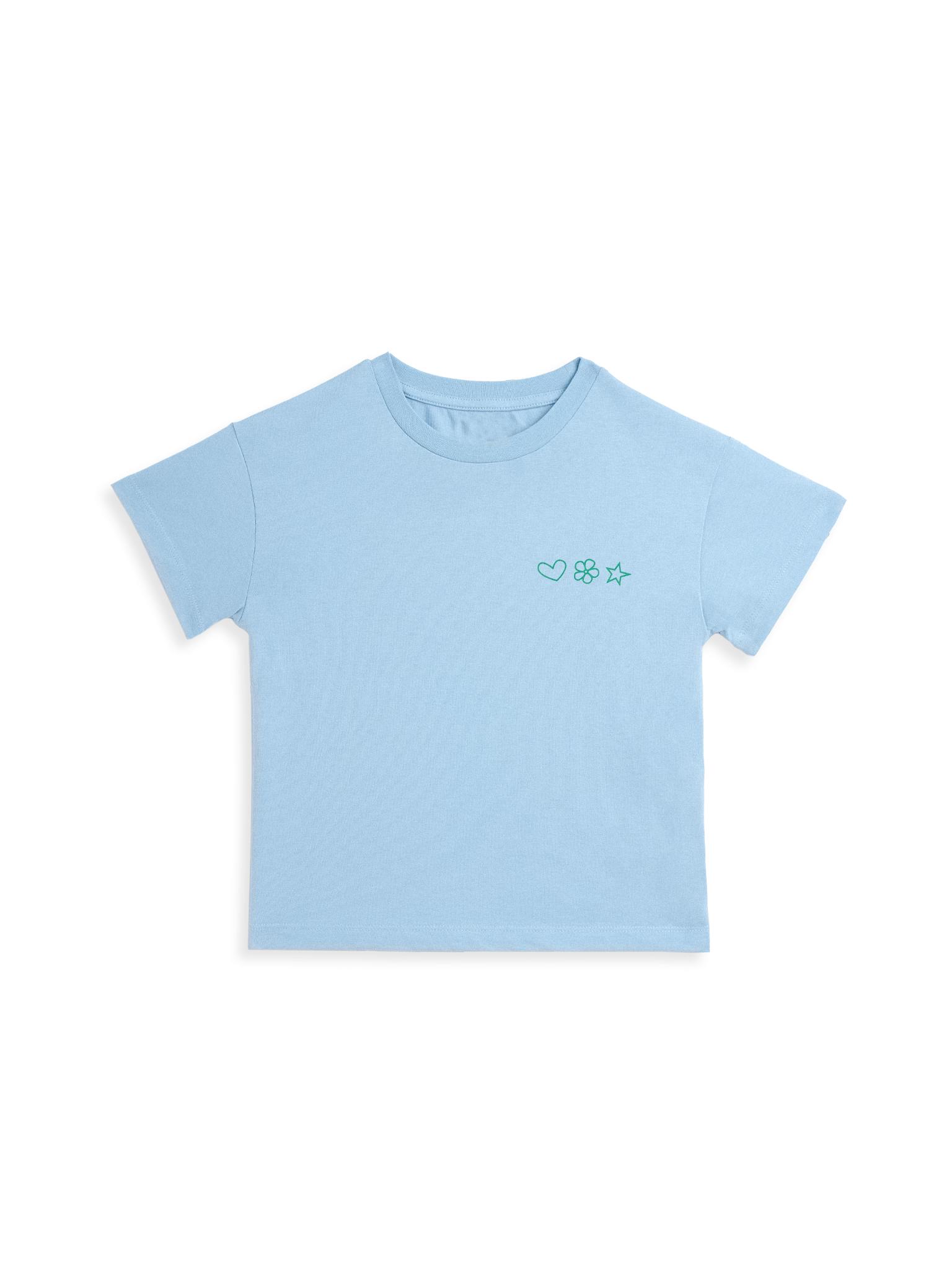 children's cotton t-shirt - go outside look inside
