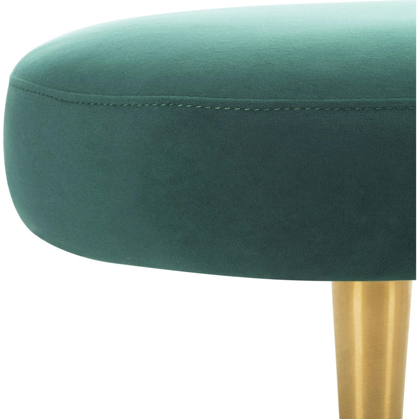 Corinne Velvet Oval Bench