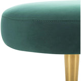 Corinne Velvet Oval Bench