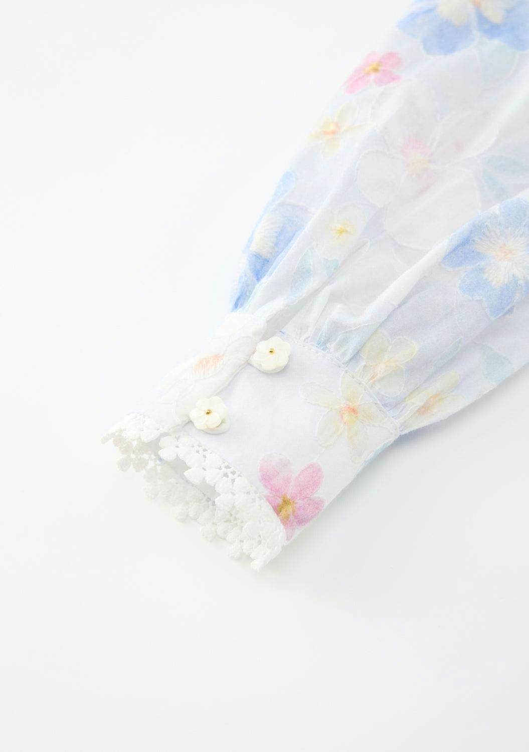 Deanna Sleeve Embroidery Mini Dress