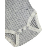 Ribbed Knit Short Sleeve Retro Bodysuit
