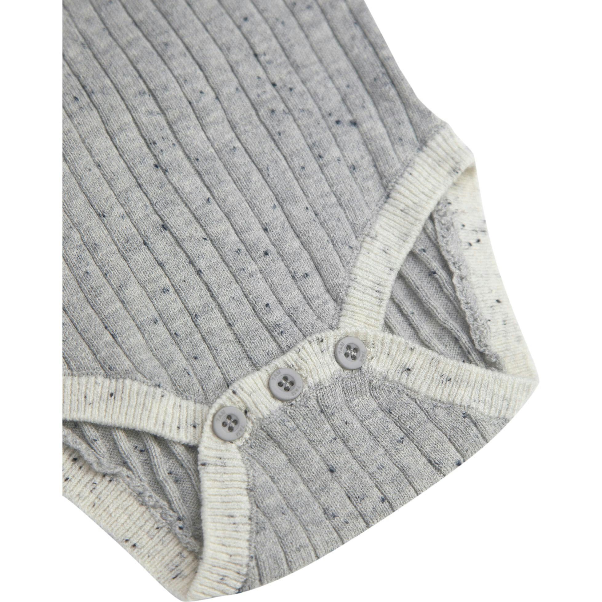 Ribbed Knit Short Sleeve Retro Bodysuit