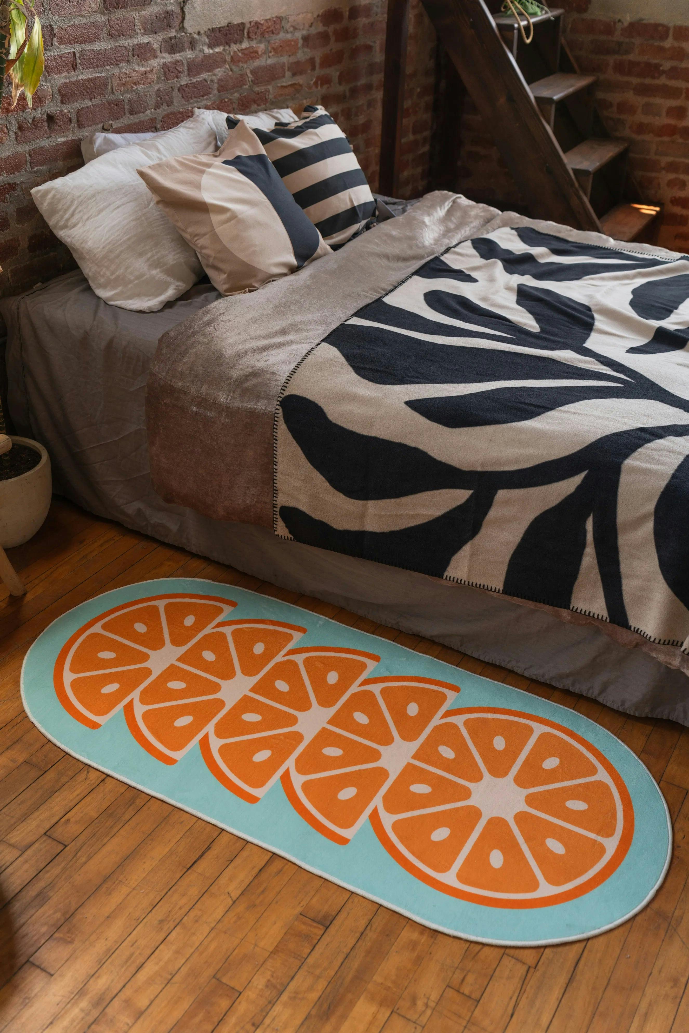 Modern Orange Rug by Johann Banta