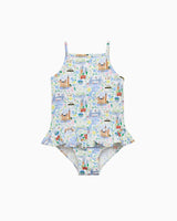 Baby Peplum Swimsuit in London Scenes
