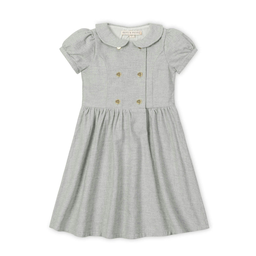 Organic Double Breasted Flannel Dress