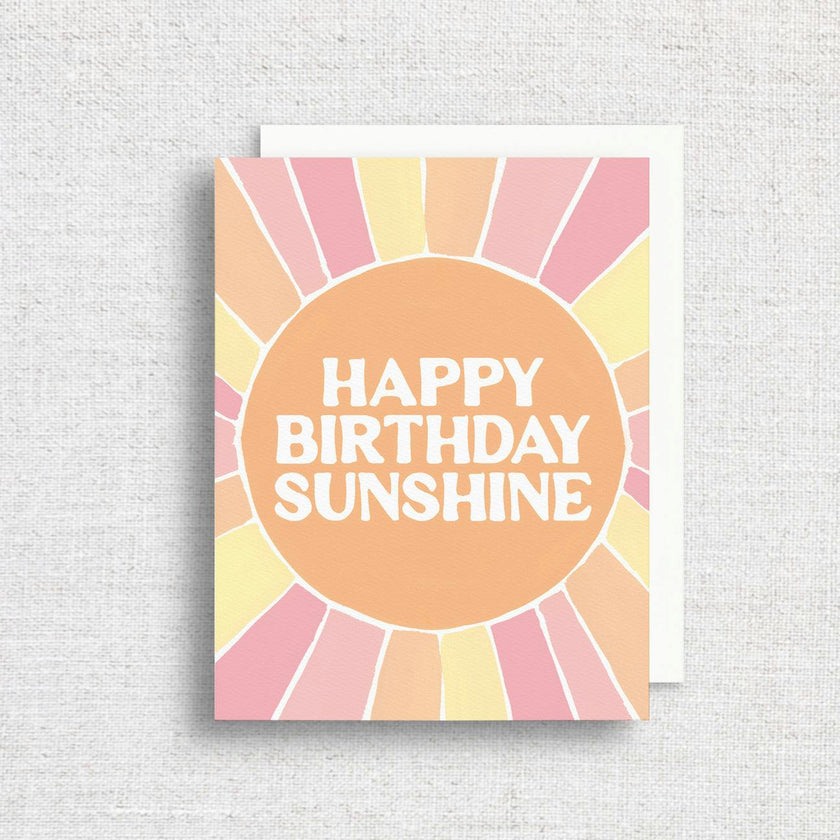 Happy Birthday Sunshine Greeting Card