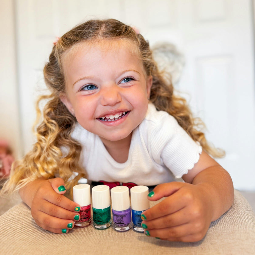 Sofia the First Bundle - Kids Non-toxic Nail Polish & Nail Art Stickers