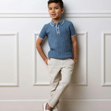 Organic Seersucker Suit Pant, Beige