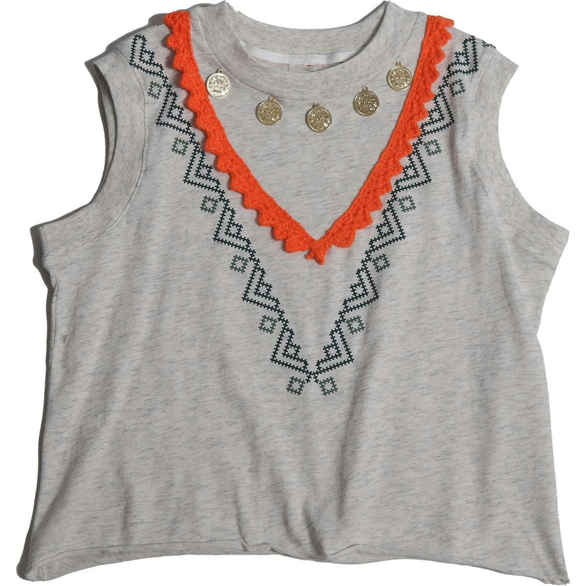 TOULA EMBELLISHED TEE